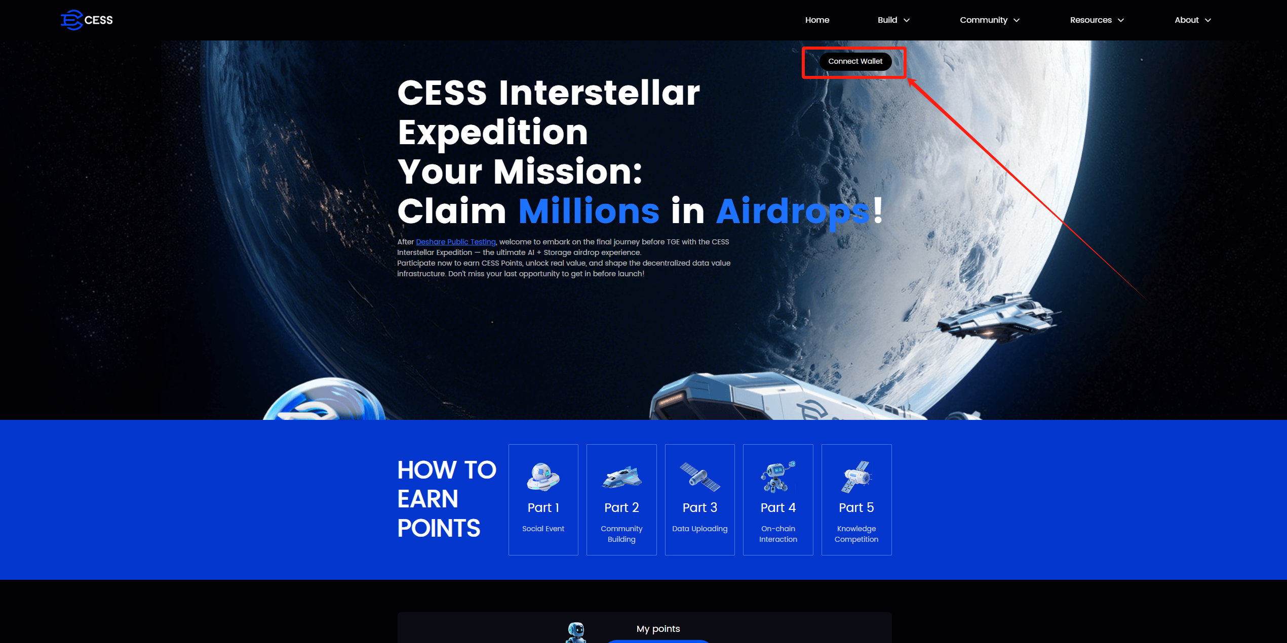 猴嘻自动撸空投 · CESS 登录