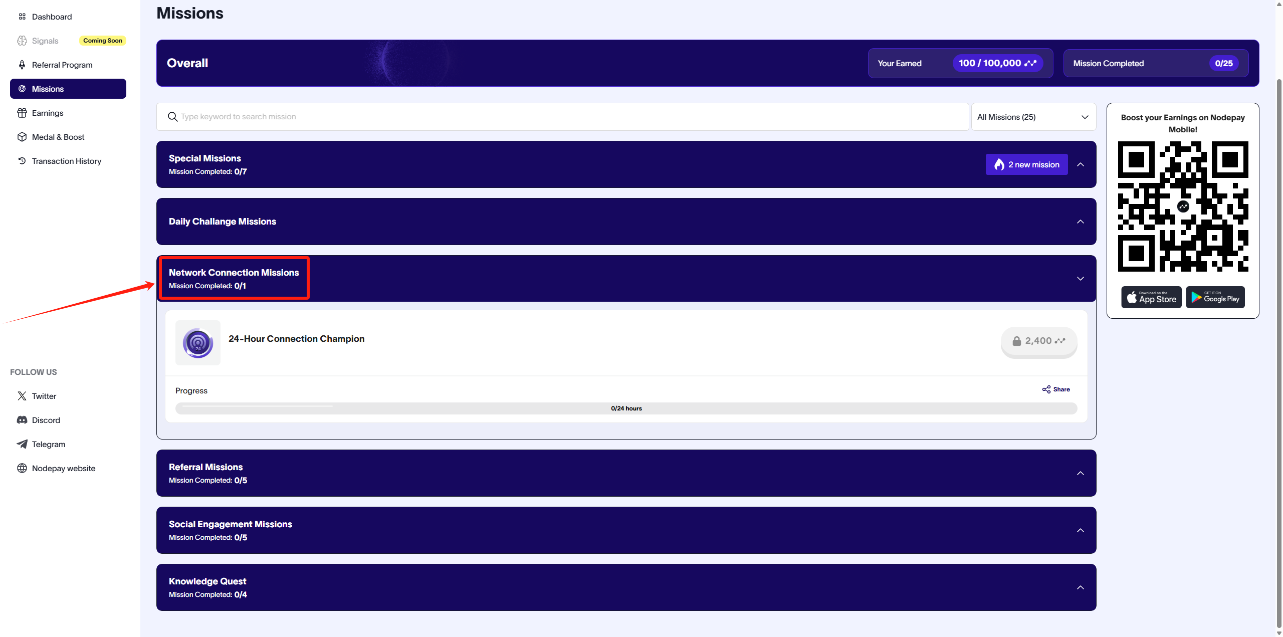 猴嘻自动撸空投 Nodepay · 活跃任务