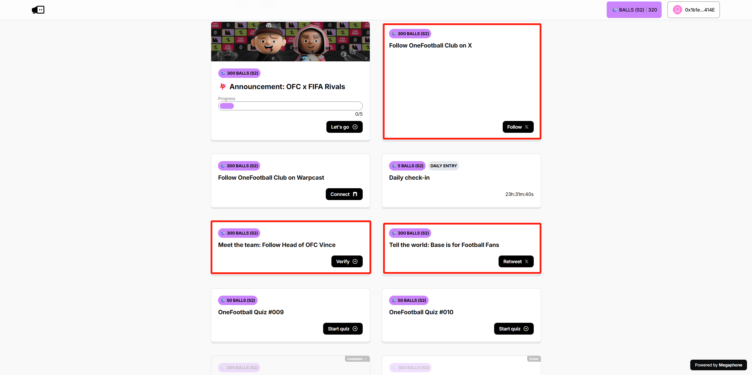 猴嘻自动撸空投 · OneFootball 社交任务