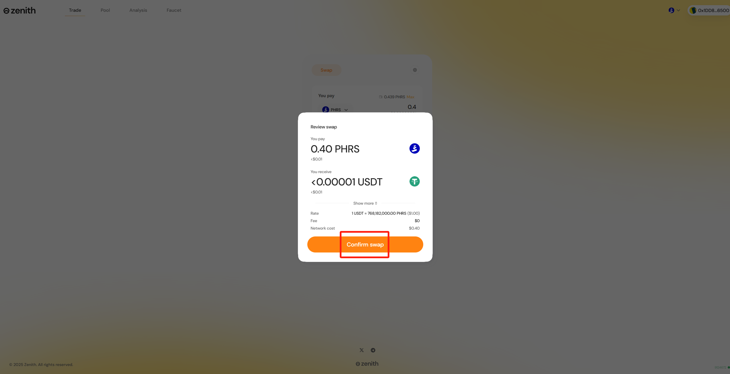 猴嘻空投工具 · Pharos Network 确认