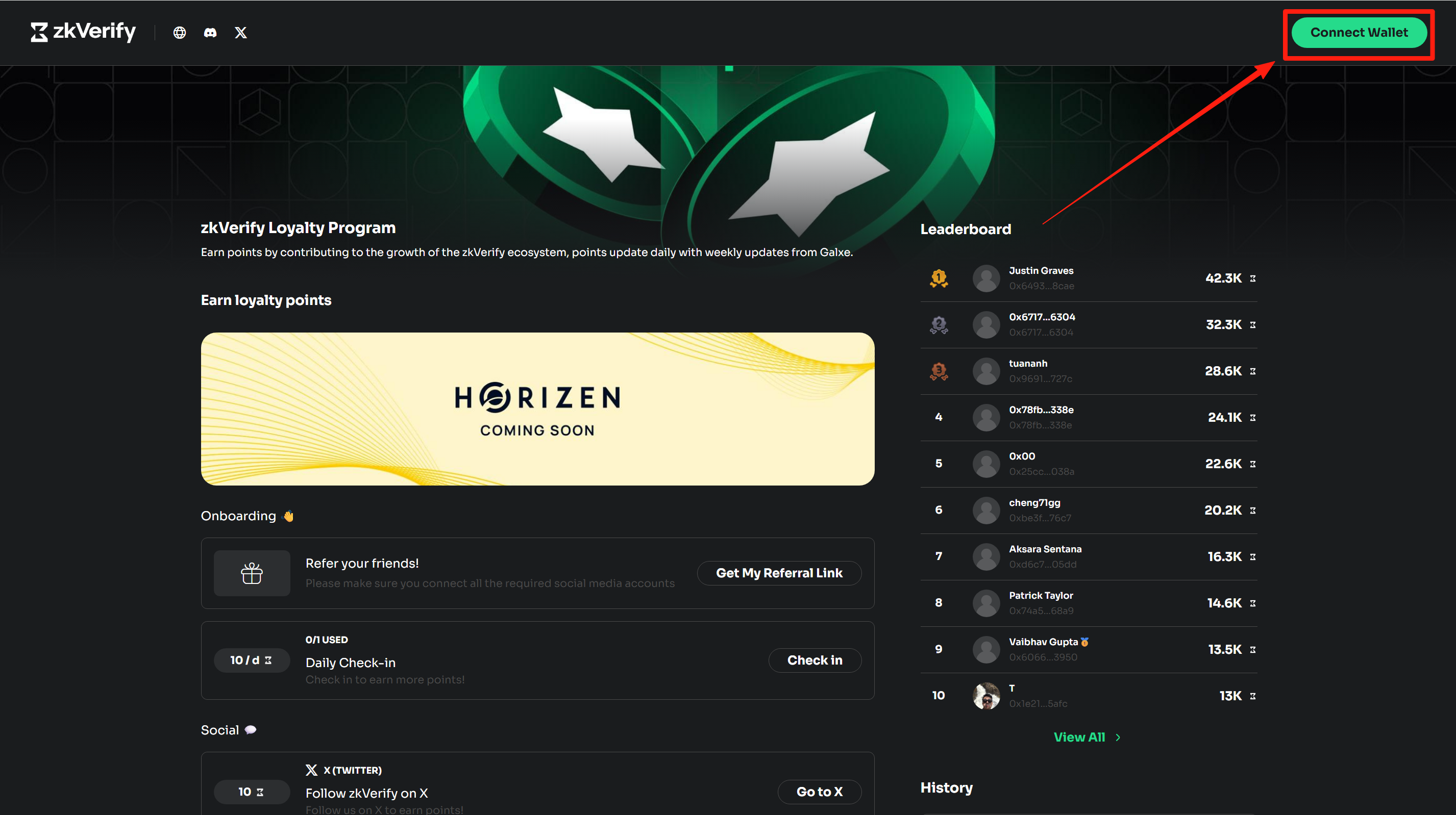 猴嘻自动撸空投 · zkVerify 登录